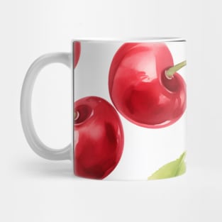 Cherry Red Berries Fruit Cute Pattern Mug